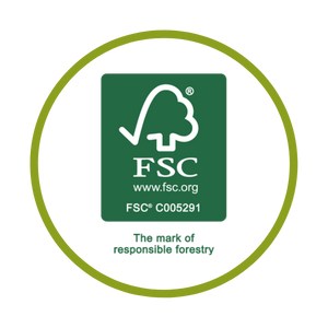 FSC Certified Logo - FSC C005291 - This wood flooring product is certified per the rules of the Forest Stewardship Council (FSC) for Mix Source